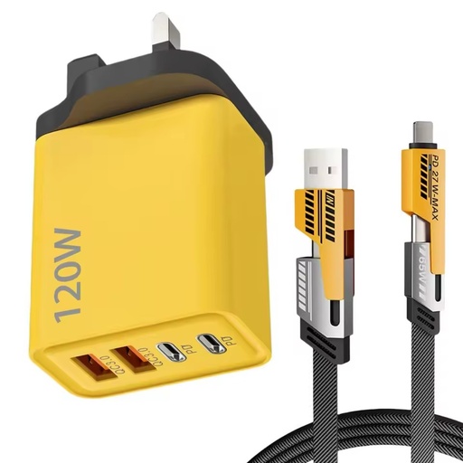 EU/US/ Plug 120W 4 Ports USB