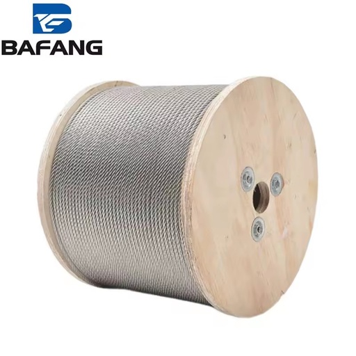 Ss304 Stainless Steel Load Bearing Wire Rope for Construction Machinery Transmission with High Tensile Muti-strand Stranded Rope