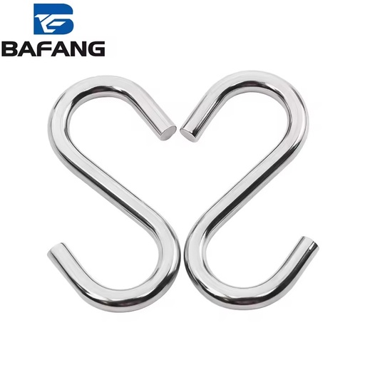 Multi-purpose 304 Stainless Steel Plain Clevis Self-locking S-Shape Hooks M2 M3 M5 M6 M8 M10 Traceless Portable Ceiling Hook