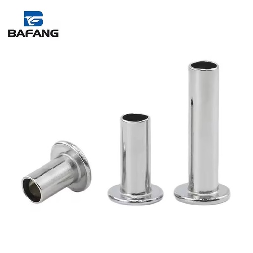 Factory Direct OEM ODM 2-8 mm Diameter 3-100mm Length 304 Stainless Steel Flat Head Semi-hollow Semi-tubular Rivets