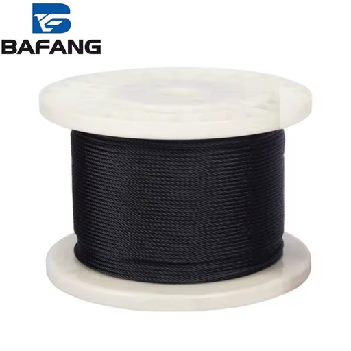 Black Steel Wire Rope Oxidized Stainless Steel Cable Full Range of Sizes Carbon Black Treated Oxidized Wire Rope