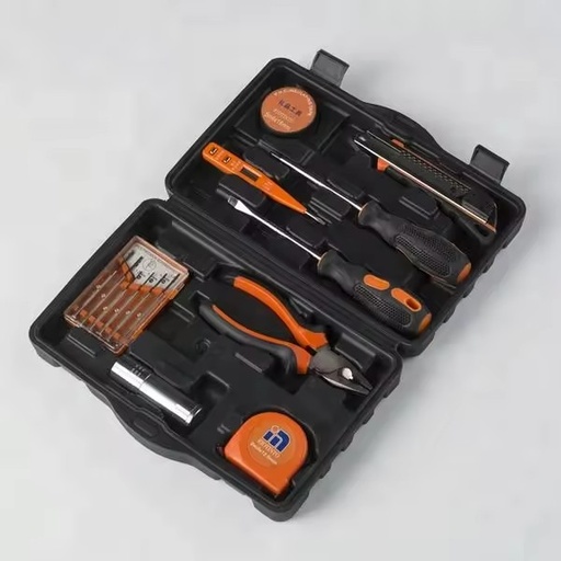 Customizable Carbon Steel Household and Mechanic Hand Tools Kit 1-Year Warranty Packaged in Hard Case