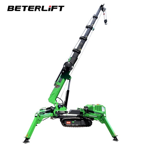 1.5 Ton to 14 Tons Fully Automatic Crawler Crane Indoor Outdoor Small Roof Crane Portable Architecture 3 Ton Spider Crane