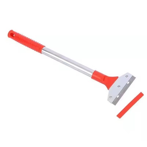 Stainless Steel Floor Scraper & Wall-Stripping Adhesive-Removing Glass Scraper with Long Handle Cleaning Tool