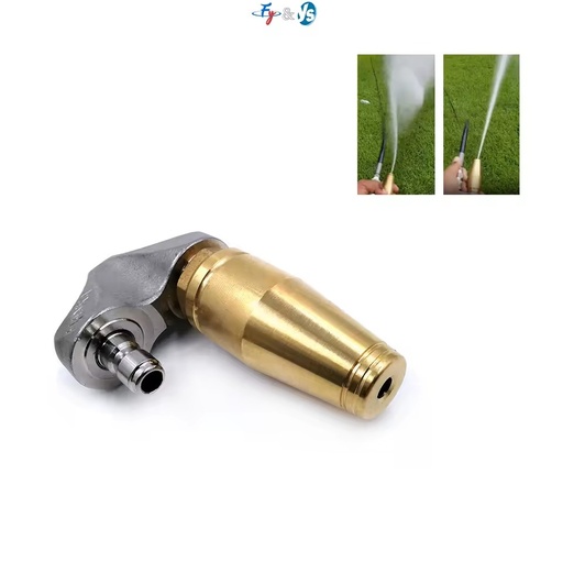 YS Jetter Nozzle Pipe Drain Cleaning Root Cutter, Sewer Cleaning Nozzle for Pipe Cleaning, 5000psi Sewer Cleaning Turbo Nozzle