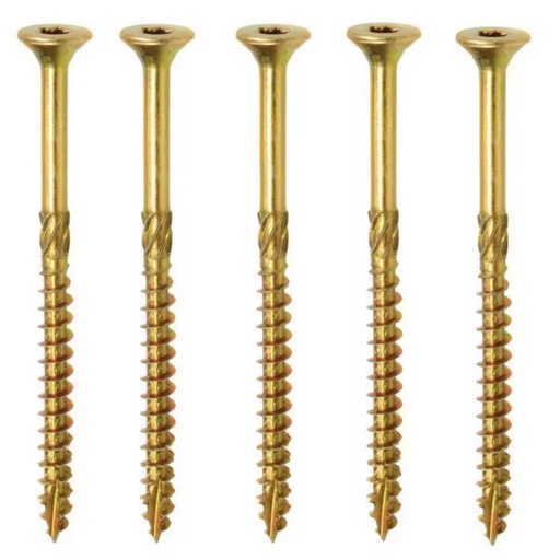 Pre-Drilled Metric Carbon Steel Countersunk Head Chipboard Screws Anti-Split Wood Screws for Hardwood Joinery Flat Head Zinc