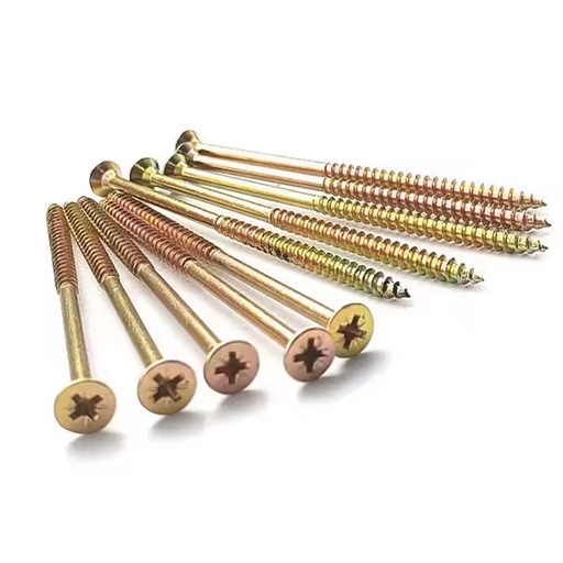 Yellow Zinc Plated Carbon Steel Fasteners Rust Resistant Phillips Flat Head Wood Screws Class 10.9/12.9 Furniture Cabinet Metric