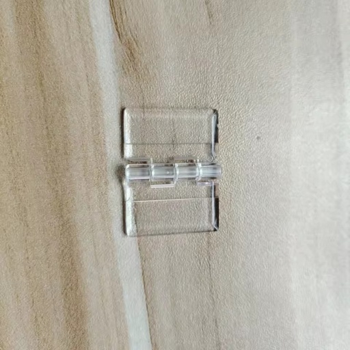 Clear Reinforced PC Hinge Pre-Drilled Transparent Unbreakable Acrylic Hinge for Home Installation
