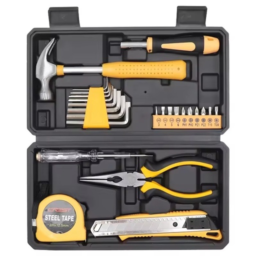 OEM Customizable Household Manual Electric Woodworking Tools Kit Hard Case Carbon Steel Combination Repair Gift Set