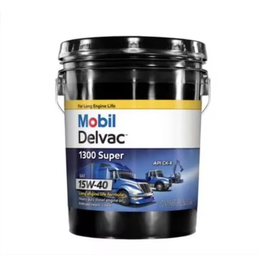 MOBIL DELVAC 15W-40 SAE 1300 Automotive Lubricant Anti-Wear Engine Oil 5 GAL PAIL 122491