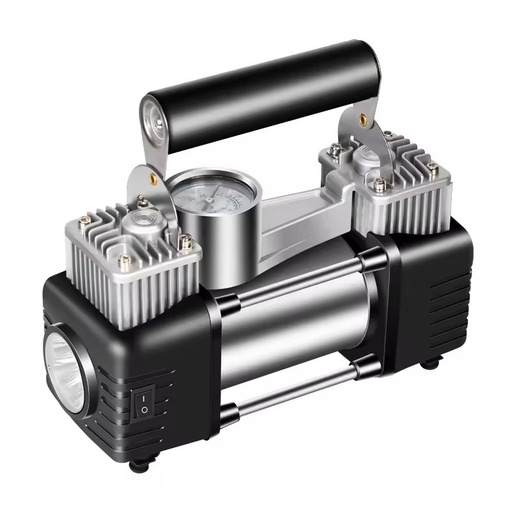 Dual Cylinder Body 60MM 12V Emergency Portable Quick Air Refill Tire Vehicle Tool Air Pump Tire Inflator Electric Air Compressor