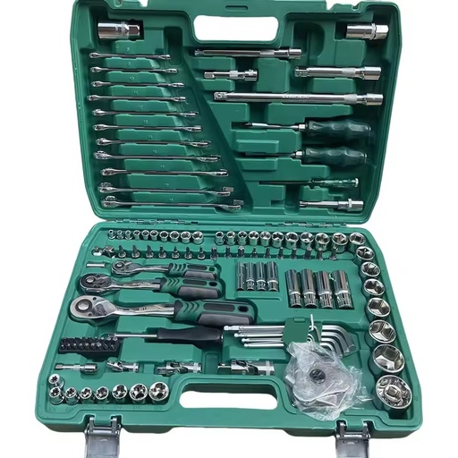 121 Pcs Professional Chrome Vanadium Ratchet Socket Wrench Set Complete OEM Customizable Hand Tools Car Repair