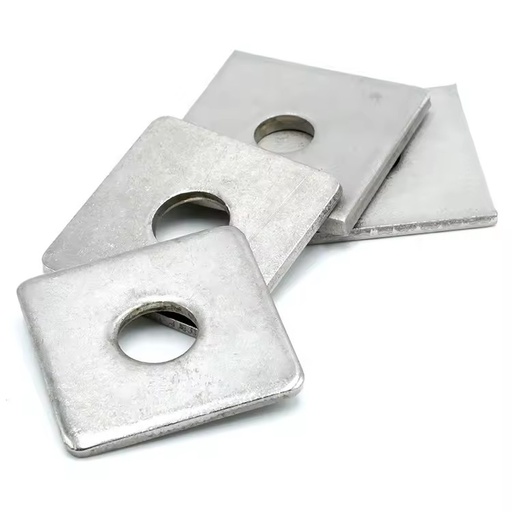 Fasteners Grade 4 8 10 Carbon Steel Galvanized 304 316 Stainless Steel Flat Square Washers With Round Hole