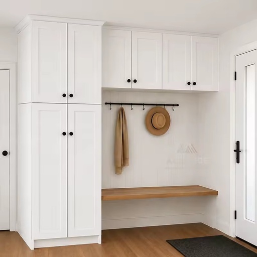 Warehouse In Stock Entryway Utility Cabinet | American Home Entryway Shoe Storage Cabinet | Wooden Mudroom Storage Cabinets