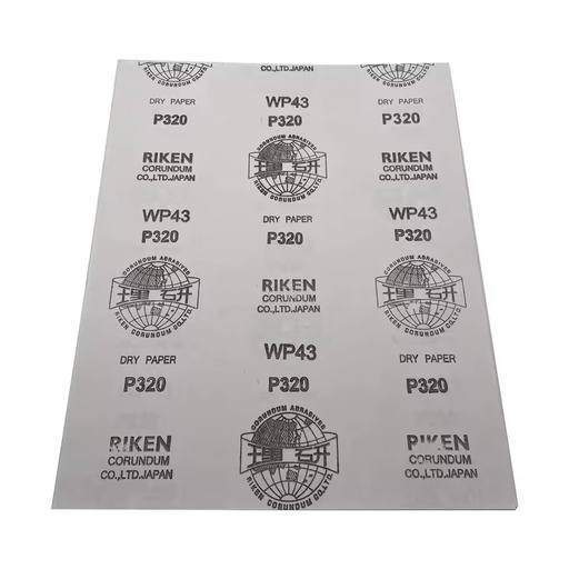 9" X 11" RIKEN WP43 White Aluminum Dry Abrasive Sand Paper Sanding Sheet