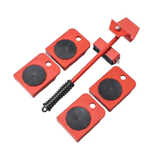 Customizable ODM Industrial Grade Red Furniture Mover Set Heavy Object Transport Lifter Steel Plastic Handle Hand Tools Support