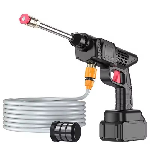 Portable Cordless Lithium Electric Roof Cleaning Wash Gun Machine High-Pressure Battery-Powered Car Washer Tool