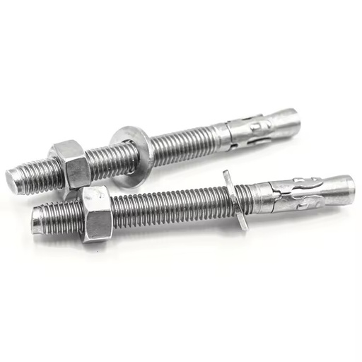 Factory Direct Sale 304 Stainless Steel Screws Concrete Anchor Standard Size Wedge Anchor Bolt