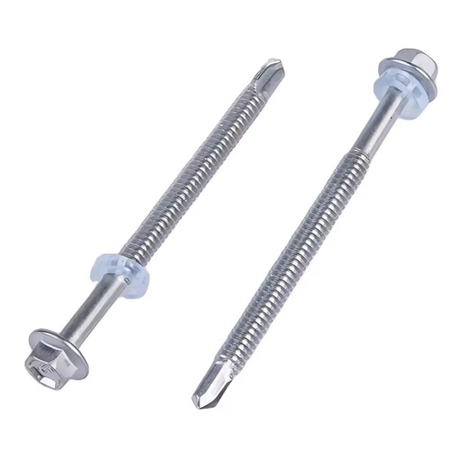 Stainless Steel Metric Flanged Hex Washer Head Long Self Drilling Roofing Combination Sems Screw Plastic Gasket Customizable