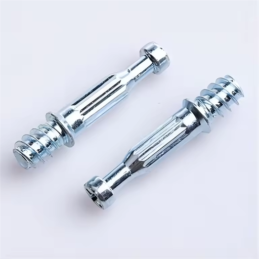 Carbon Steel 2-In-1 Connector Cabinet Invisible Connector Bolt Furniture Hardware Accessories Connector Dowel Screw
