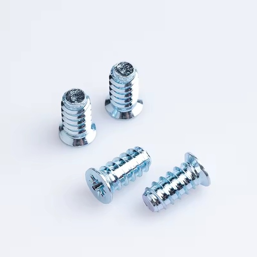 M6.2*13mm Carbon Steel Zinc Plated Pozi Flat Head Furniture Self Tapping Euro Screw