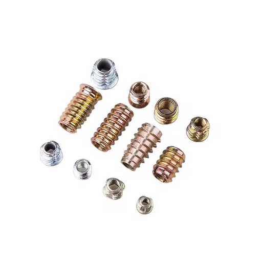 Custom Furniture Hex Head Threaded Inserts Zinc Alloy Zinc Plated Nut M4 M5 M6 M8 M10 for Wood