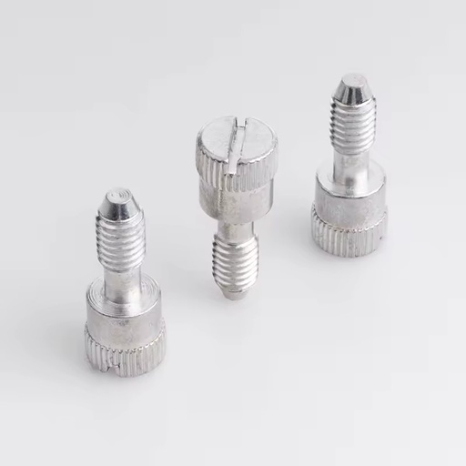 Factory Custom Fasteners M6 Galvanized Cup Head Slotted Knurling Step Bolt