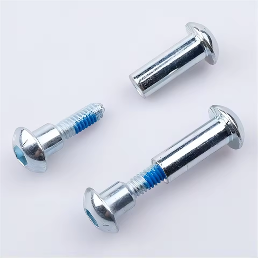1/4 Inch Zinc Plated Carbon Steel Button Head Threaded Chicago Screw Binding Post Male and Female Screw