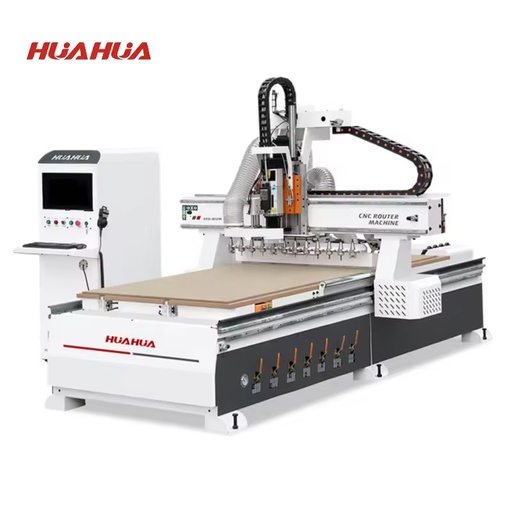 HUAHUA SKG-812M Cnc Router Machine for Wood and Pvc with Precision Guide Rail