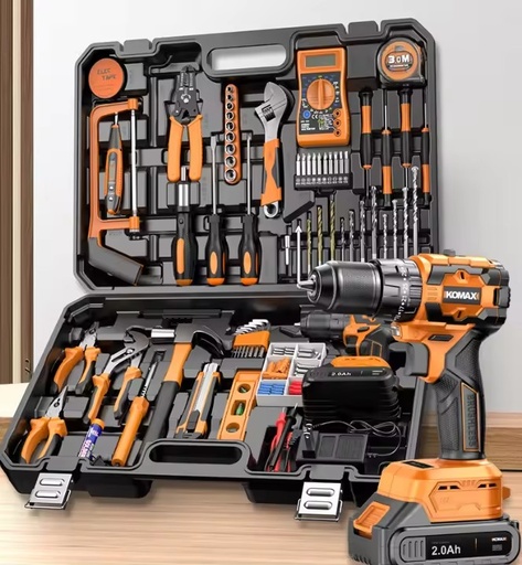 Cordless Drill Kit | All-Purpose Hardware Repair Tools | Car & Electrician Tool Combo Home Electric Tool Set