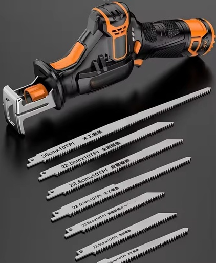 Handheld Multifunctional Rechargeable Saber Saw, Portable Wood Cutting Tool for Home & Outdoor