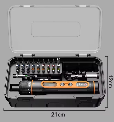 Rechargeable Household Mini Electric Drill, Small Handheld Automatic Screwdriver Tool Kit Cordless Lithium Electric Screwdriver