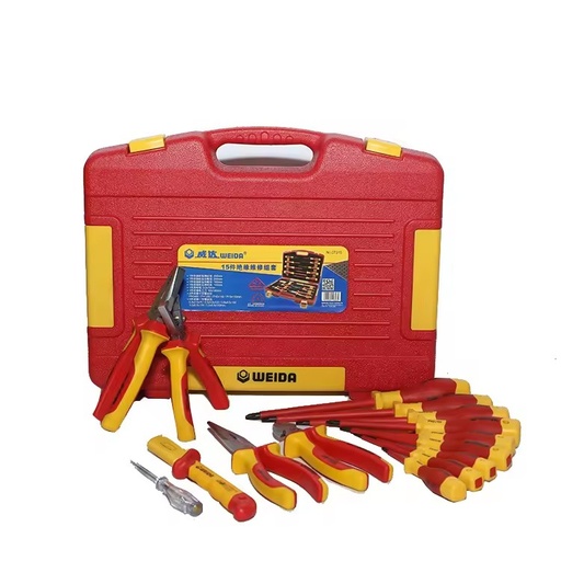 1000v 15pcs VDE Kits Insulated Electrical Tool Boxes