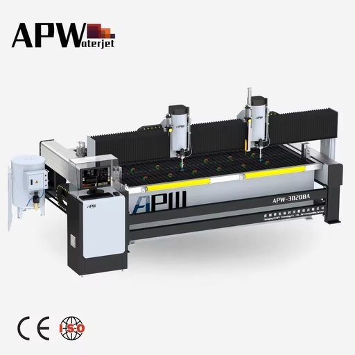 APW Manufacturer Glass Cutting Water Jet Machine 3020ZZ Water Cutting Machine for Glass Marble Ceramic Tile