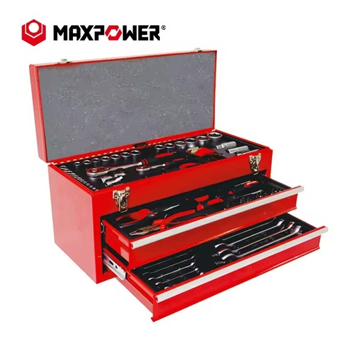 90pcs Socket Wrench 3-Layer Mechanics Tool Repair Case Full Household Hand Tool Set