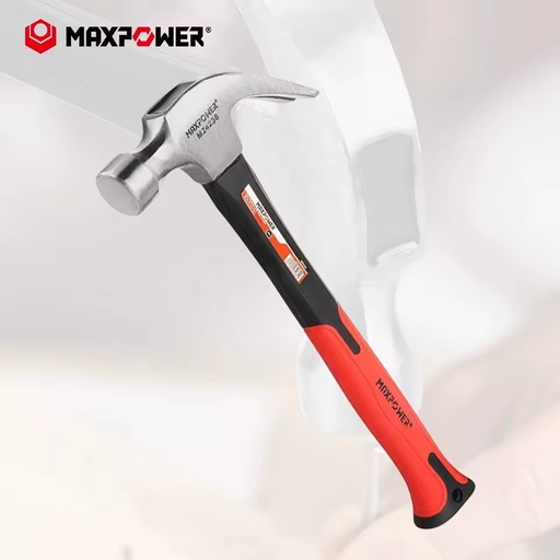 Professional High Carbon Steel Hand Tool Claw Hammer with Fiberglass Handles