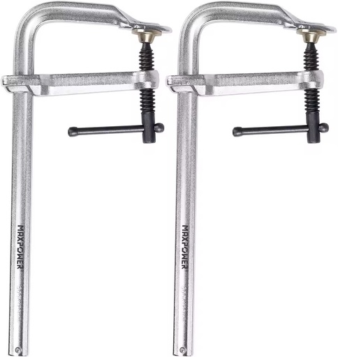 Factory Direct Sales Maxpower Woodworking f Clamp 250x80mm Steel High Force f Clamp Clamping Tools