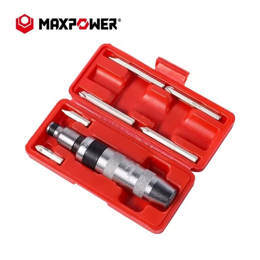 8pcs Damaged Screw Remover Rusted Bolt Extractor Impact Screwdriver Set with S2 Bits Steel Kit Package