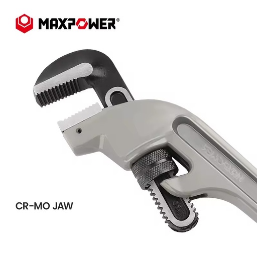 Pipe Wrench 18" Offset Aluminum Powder Coated 45 Degree End Pipe Wrench