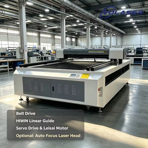 CNC Laser Cutting Machine Hiwin Guide Belt Transmission Servo Drive Laser Engraving Machine 1300*2500mm