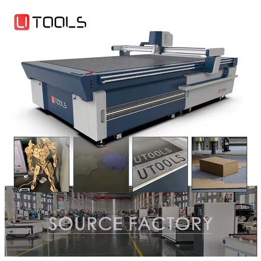 Utools Automatic CNC Oscillating Knife Leather Cutting Machine for Car Seat, Sofa, and Bag Production