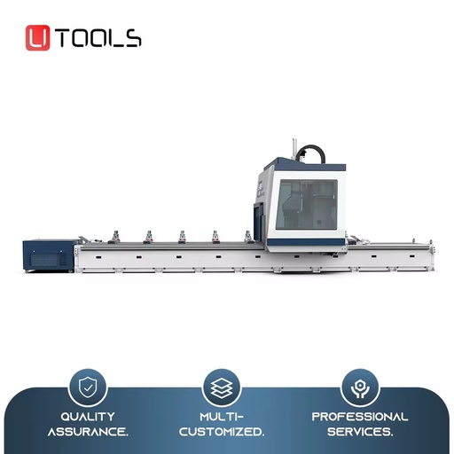 UTOOLS High-speed Five-axis CNC Machining Center for UPVC/Aluminum Profile Doors & Windows with Sawing Milling