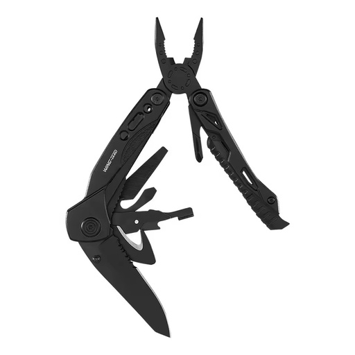 11in1 Survival Black Multifunction Plier Folding Pocket Pliers Screwdrivers Knife Cutter Multi Use Tool