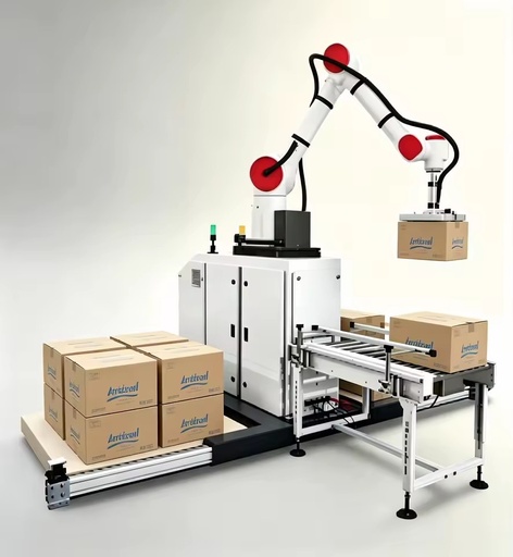 Robot Robotic Arm Collaborative Robots 6 Axis Robot Arm for Mineral Water Carton Quick Installation Workshop Stacking Arm