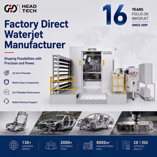 Robotic Water Jet Cutting Machine Fully Enclosed for Automotive Weld Spot Metallographic Sample Cutting