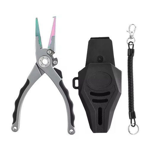 Multifunctional Aluminum Alloy Lure Fishing Plier Saltwater Line Cutter Hook Remover Fishing Pliers With Lock