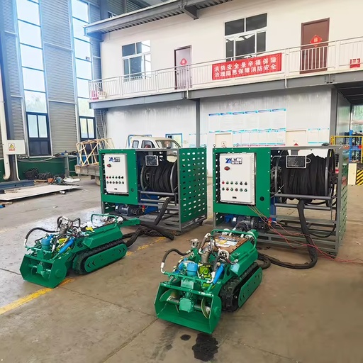 High Pressure Water Jet Remote Control Industrial Dredging Robot for Sewer Pipe Sediment Removal and Blockage Cleaning Work