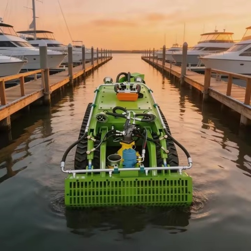 Pipeline Dredging Robot with High Pressure Water Jet for Sewer and Drainage Cleaning