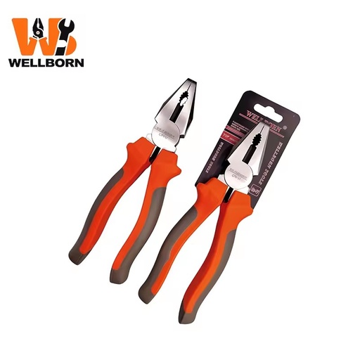 Forged Iron Polished Pliers Set - 6 Inch & 8 Inch Combination Pliers, Needle Nose Pliers, Diagonal Cutters