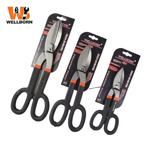 High Performance Industrial Grade Aviation Snips Compound Action Steel Tin Snips-OEM Professional Metal Cutting Shears for Sheet